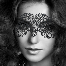Маска на обличчя Bijoux Indiscrets – Dalila Mask, вінілова, клейове кріплення, без зав'язок