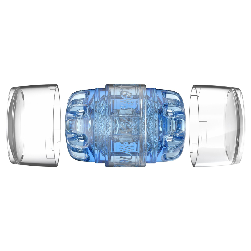 Наскрізний чоловічий мастурбатор Флешлайт Fleshlight Quickshot Turbo Blue Ice