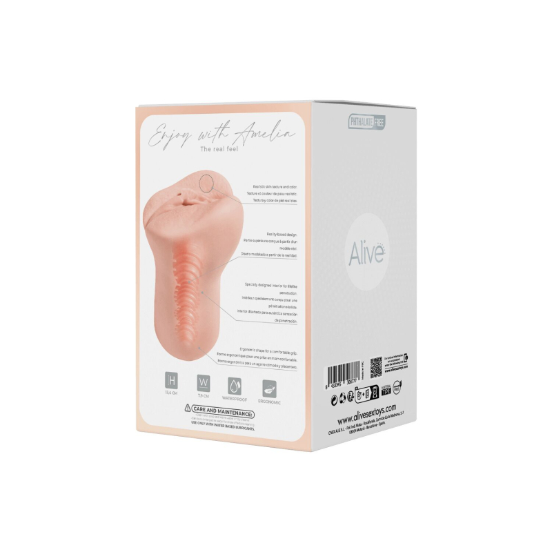 Мастурбатор реалістична вагіна – Alive Amelia Super Realistic Masturbator S Flesh