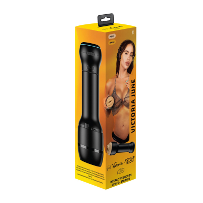Оральний мастурбатор ротик – Kiiroo FeelVictoria Mouth зі всмоктувальною інтерактивною насадкою PowerBlow Combo Set