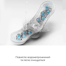 Мастурбатор Tenga Flip Orb Blue Rush – регулювання тиску та внутрішні стимулювальні кульки