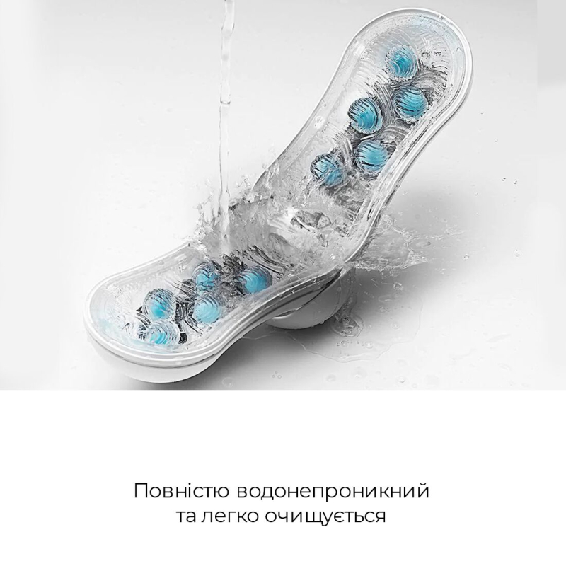 Мастурбатор Tenga Flip Orb Blue Rush – регулювання тиску та внутрішні стимулювальні кульки
