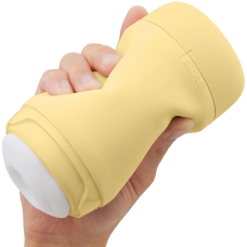 Наскрізний двосторонній мастурбатор – TENGA PUFFY Custard Yellow