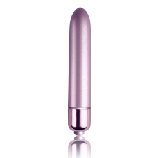 Матова віброкуля Rocks Off RO-90mm Touch of Velvet Soft Lilac – бузкового кольору, 10 режимів вібрації