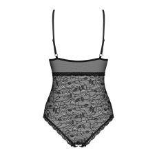 Мереживне боді з доступом Obsessive 818–TED–1 teddy XS/S, чорне