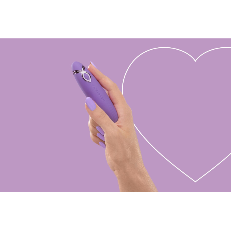Міні вібратор-вібропуля – FairyGasm PleasureArrow Violet – рельєфна поверхня, 9 режимів