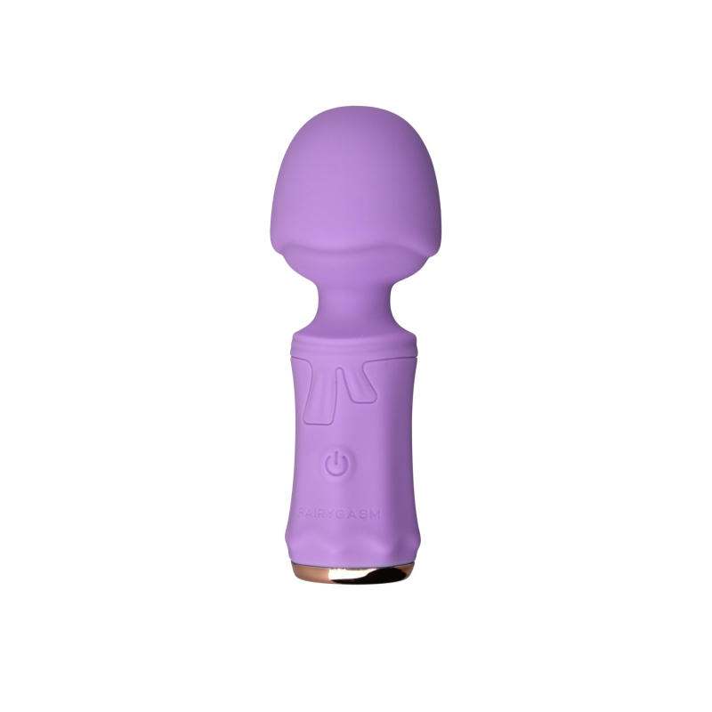 Мини вибромассажер – FairyGasm SecretFuntasy Violet – гибкое крепление головки, 10 режимов вибрации