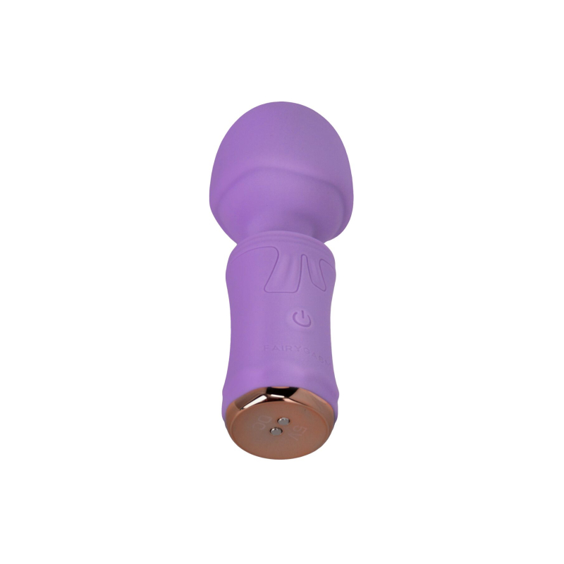 Мини вибромассажер – FairyGasm SecretFuntasy Violet – гибкое крепление головки, 10 режимов вибрации