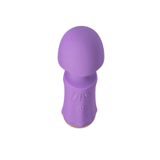 Мини вибромассажер – FairyGasm SecretFuntasy Violet – гибкое крепление головки, 10 режимов вибрации