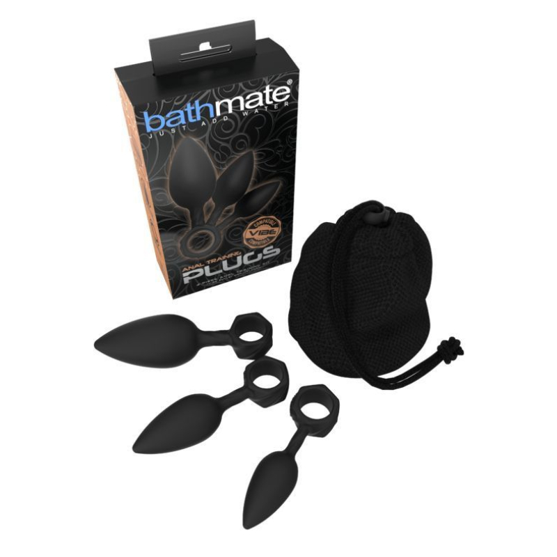 Набор анальных пробок Bathmate Anal Training Plugs, диаметр 2.5 см - 3.1 см - 3.8 см
