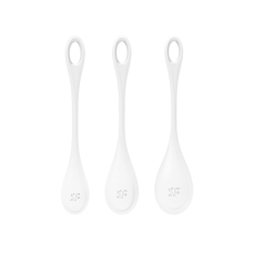 Набір йоні намистин Satisfyer Yoni Power 1 White, діаметр 2-2,5-3см, вага 22-46-74гр