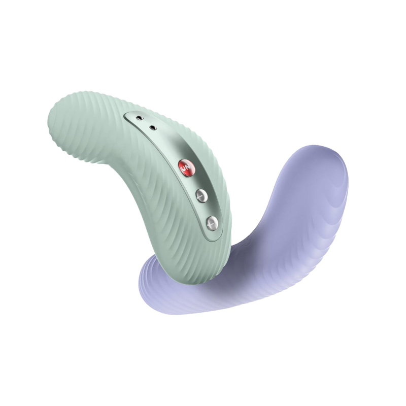 Накладной вибратор – Fun Factory LAYA III Sage Green – с эффектом постукивания, многофункциональный