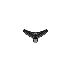 Напівпрозорі трусики з підвіскою Obsessive Ivannes panties Чорний L/XL, чорні