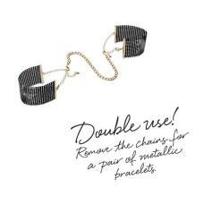 Наручники Bijoux Indiscrets Desir Metallique Handcuffs – Чорний колір, металеві, стильні браслети