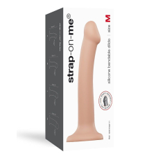 Насадка для страпона Strap-On-Me Dual Density Dildo Flesh M, диаметр 3.3 см, двухслойная, гибкая