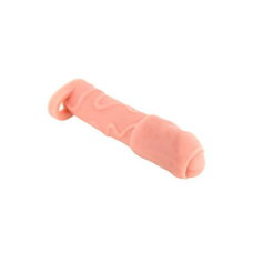 Насадка на член Real Body – Real Extender DICKY із закритою головкою та кільцем для мошонки