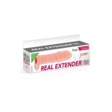 Насадка на член Real Body – Real Extender DICKY із закритою головкою та кільцем для мошонки