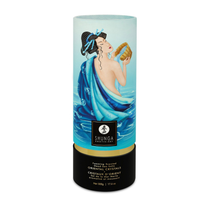 Пінлива сіль для ванни Shunga Dead Sea salt Oriental Crystals – Ocean Temptations (500 г), сіль Мерт
