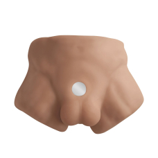Півторс з фалоімітатором на присосці SilexD Apollo S Male Torso Caramel, довжина 17.8 см