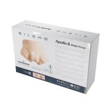 Півторс з фалоімітатором на присосці SilexD Apollo S Male Torso Caramel, довжина 17.8 см