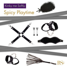 Подарунковий набір для BDSM RIANNE S – Kinky Me Softly Black: 8 предметів для задоволення
