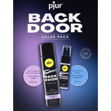 Подарунковий набор Pjur BACK DOOR Value Pack: силіконова змазка 100 мл та розслаблювальний спрей 20