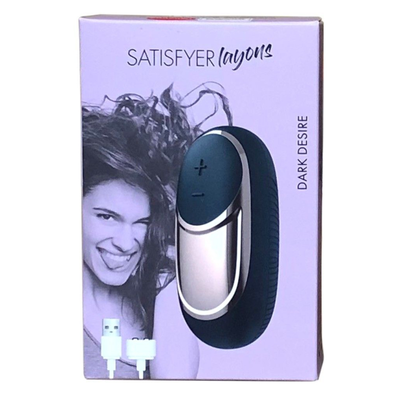 Потужний вібратор Satisfyer Lay-On Dark Desire – водонепроникний, 10 режимів вібрацій