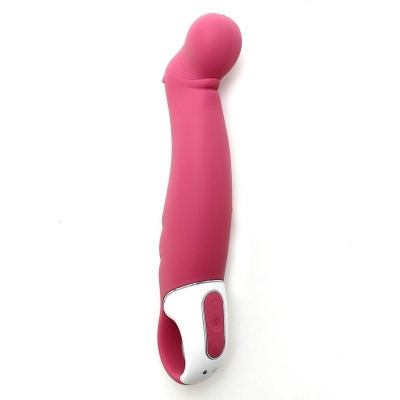 Потужний вібратор Satisfyer Vibes Petting Hippo – з гнучким стовбуром для точки G, медичний силікон, 12 режимів вібрації