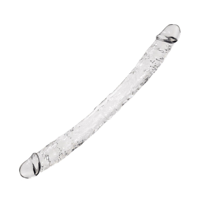 Великий прозорий двосторонній фалоімітатор Alive Supreme Jelly Dildo, довжина 40 см