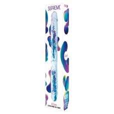 Великий прозорий двосторонній фалоімітатор Alive Supreme Jelly Dildo, довжина 40 см