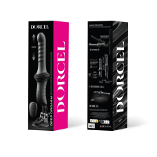 Пульсатор ребристий для точки G на присосці з пультом - Dorcel Deep Orgasm, чорний