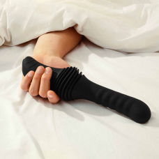 Пульсатор ребристий для точки G на присосці з пультом - Dorcel Deep Orgasm, чорний