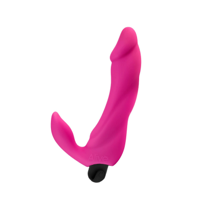 Рожевий вібратор-кролик – Alive Bifun Pro Pink – 1 режим вібрації + 10 рівнів інтенсивності