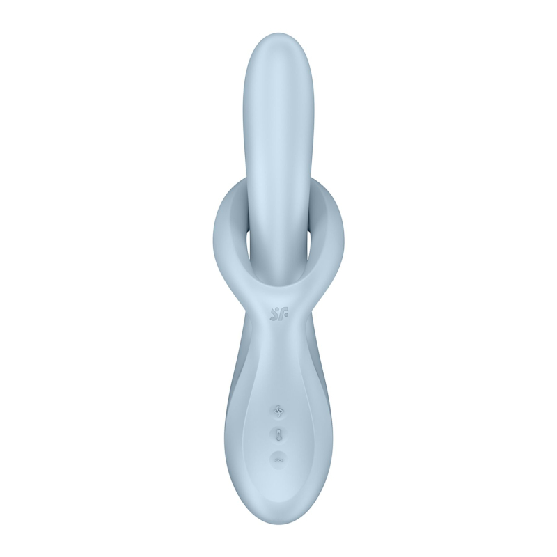 Satisfyer Heat Flex 4 Blue – Вібратор з ротацією та підігрівом до 39°C