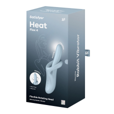 Satisfyer Heat Flex 4 Blue – Вібратор з ротацією та підігрівом до 39°C