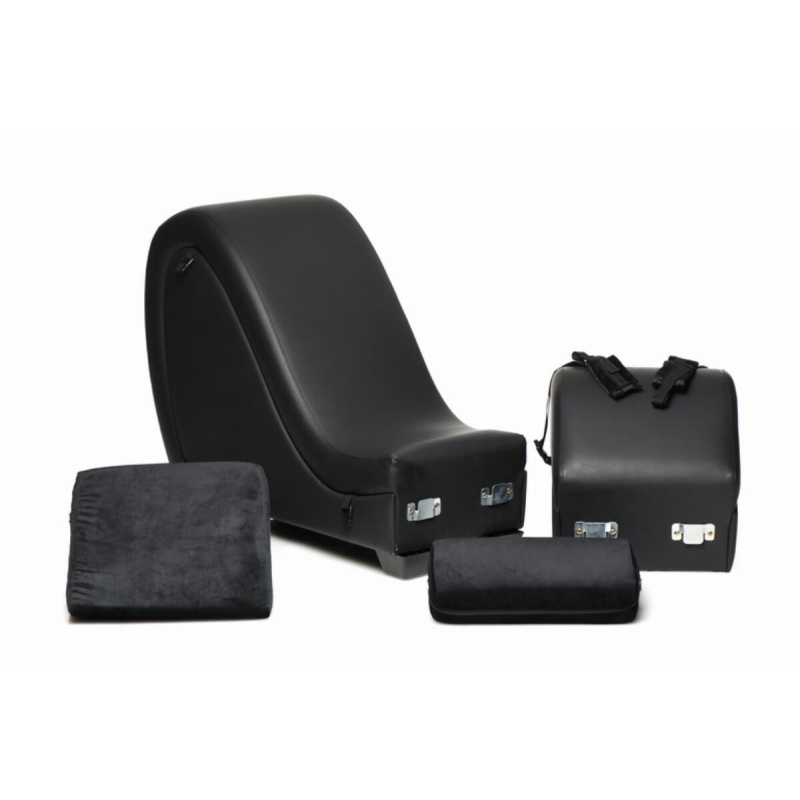 Секс-крісло з подушками Master Series Kinky Sex Lounge with Cushions - Black