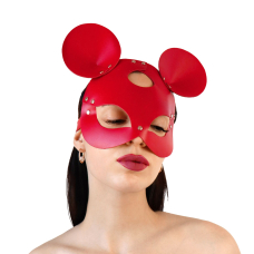 Шкіряна маска мишки Art of Sex – Mouse Mask, колір Червоний