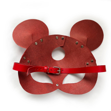 Шкіряна маска мишки Art of Sex – Mouse Mask, колір Червоний