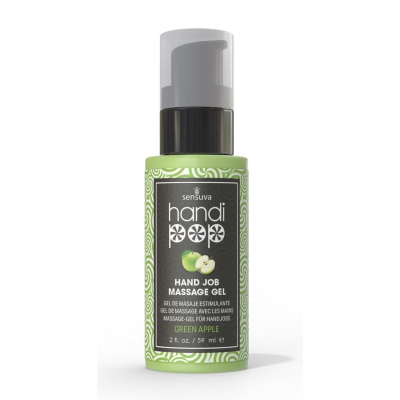 Вкусный гель для изысканных мануальных и оральных ласк Sensuva – Handipop Green Apple (59 мл)