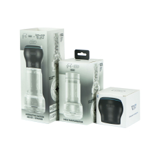Смарт мастурбатор Kiiroo Feel Pocket Crystal зі всмоктувальною інтерактивною насадкою PowerBlow Combo Set