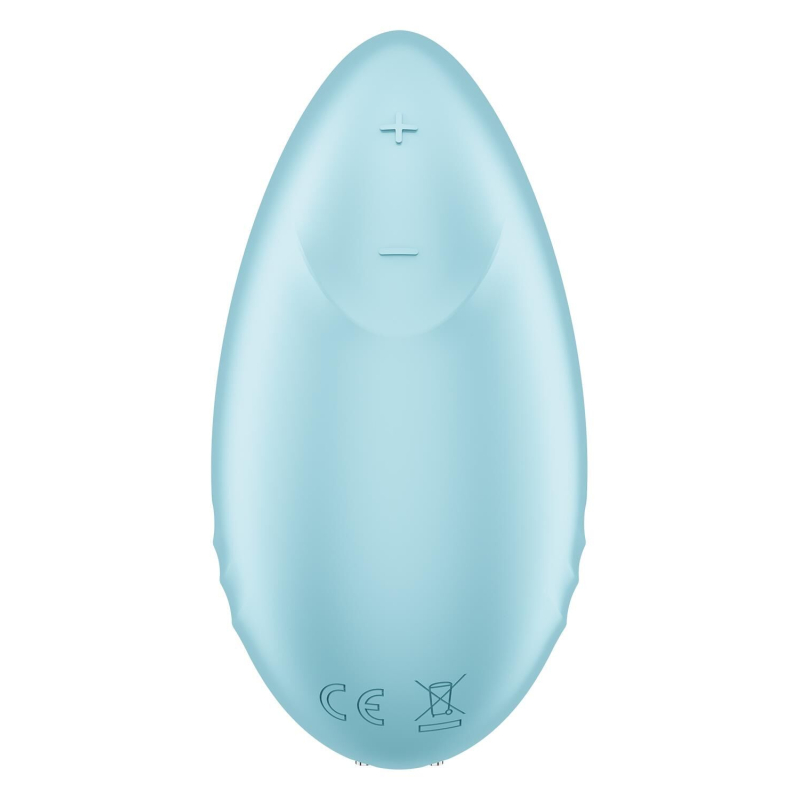 Смарт-вібратор для клітора – Satisfyer Tropical Tip Light Blue – керування на відстані через мобільний застосунок