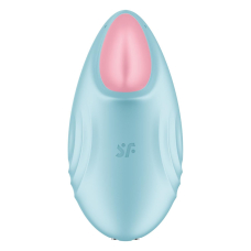 Смарт-вібратор для клітора – Satisfyer Tropical Tip Light Blue – керування на відстані через мобільний застосунок