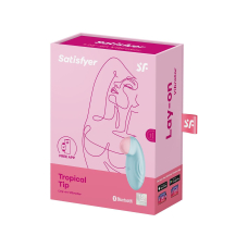 Смарт-вібратор для клітора – Satisfyer Tropical Tip Light Blue – керування на відстані через мобільний застосунок
