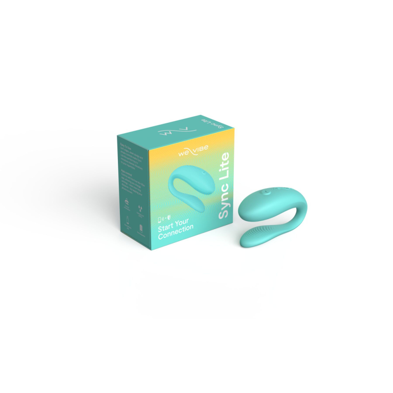 Смарт-вібратор для пар – We-Vibe Sync Lite Aqua – керування з телефона, 10 режимів вібрації