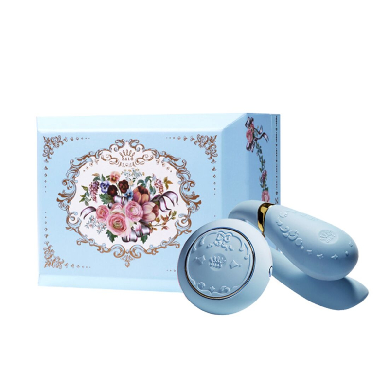 Смарт вібратор для пар з пультом – Zalo Fanfan Set Royal Blue – 8 режимів вібрації, 2 мотори