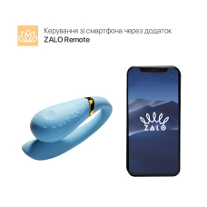 Смарт вібратор для пар з пультом – Zalo Fanfan Set Royal Blue – 8 режимів вібрації, 2 мотори