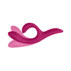 Смарт вібратор-кролик з регульованим стовбуром – We-Vibe Nova Fuchsia – 2 мотори, дорожній замок