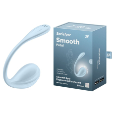 Смарт-виброяйцо – Satisfyer Smooth Petal Connect Light Blue – app-управление на расстоянии с телефона