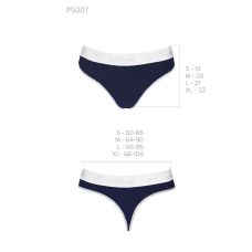 Спортивні трусики–стрінги Passion PS007 PANTIES M, темно–синій