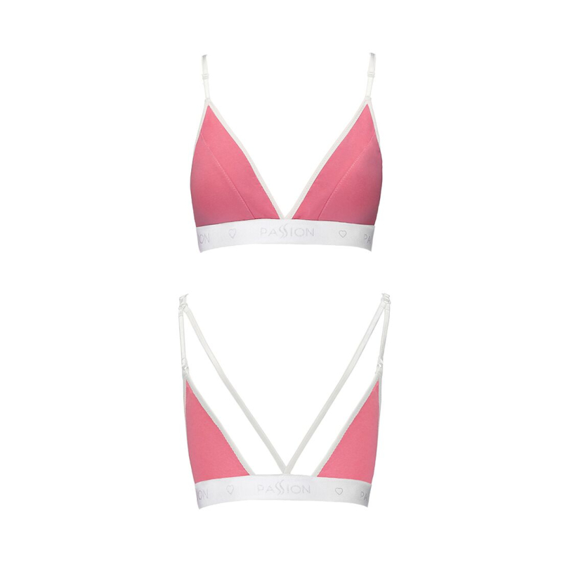 Спортивний топ з подвійними бретелями Passion PS007 TOP S, рожевий